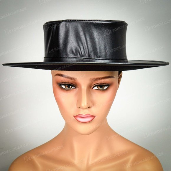 Steampunk Top Hat Captain Costume Hat Black - Picture 5 of 8